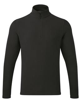 Unisex Recyclight 1/4 Zip Microfleece - Black