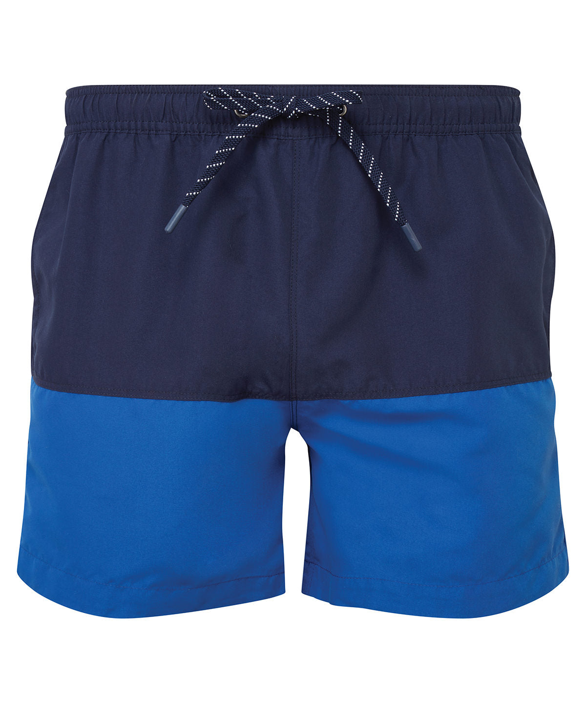 Block colour swim shorts - Navy/Royal