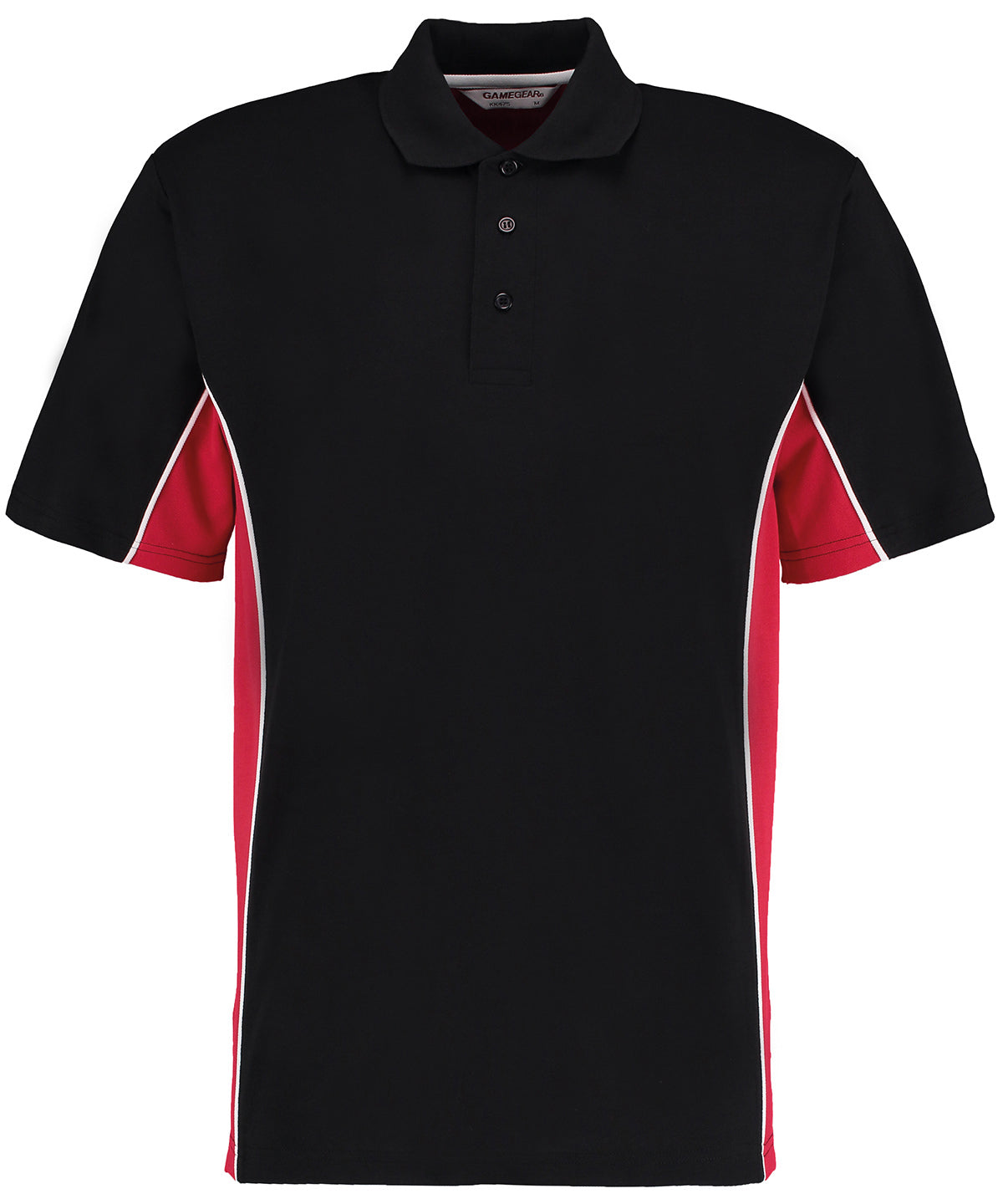 Track polo (classic fit) - Black/Red/White