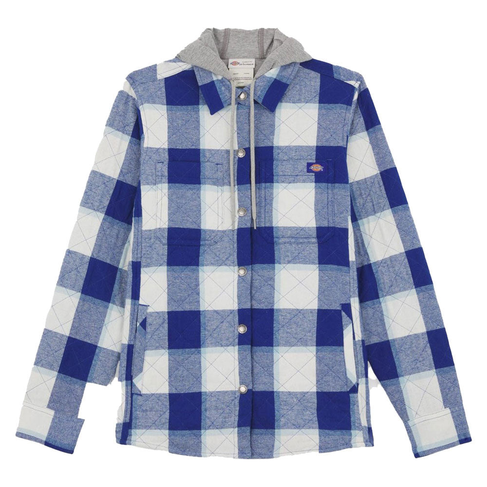 Dickies Mens Flannel Hooded Overshirt Jacket