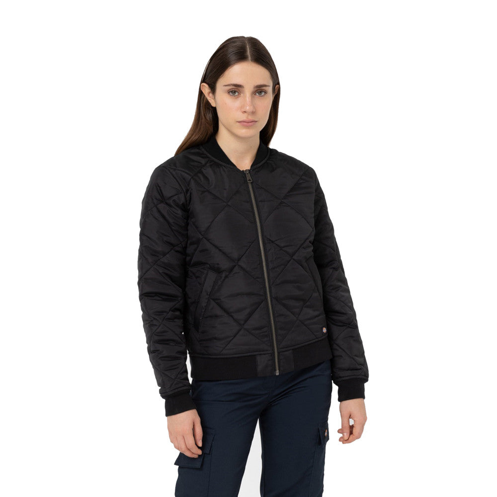 Dickies Womens Quilted Bomber Jacket Coat