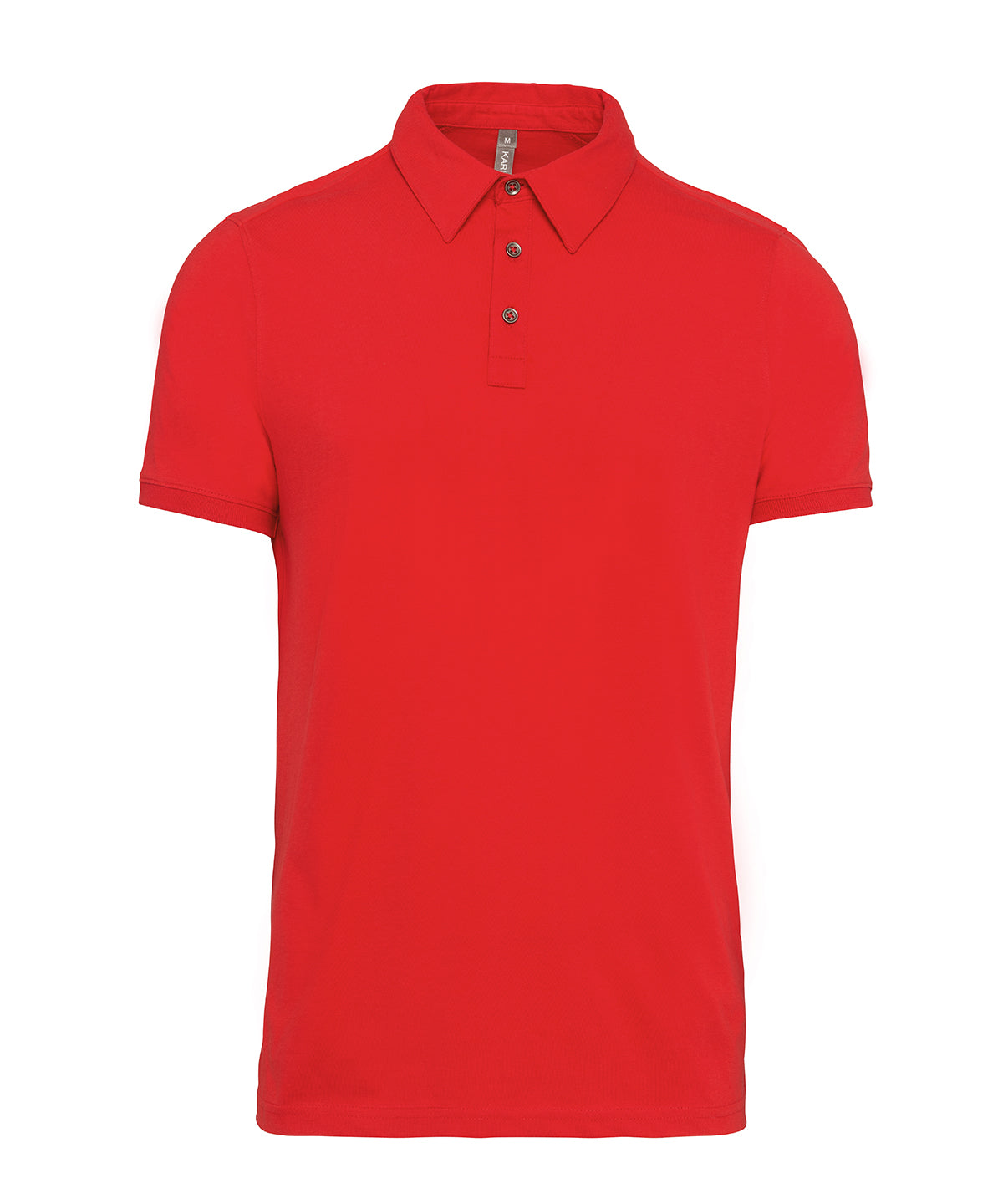 Jersey knit polo shirt - Red