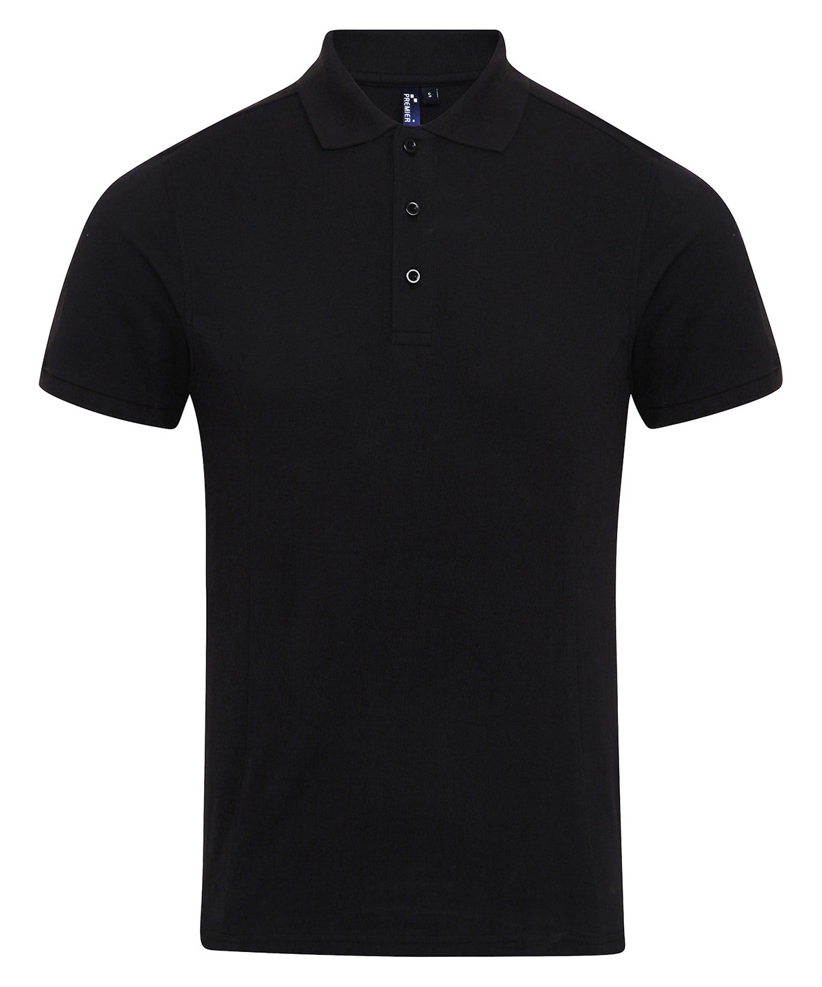 Coolchecker® plus piqué polo with CoolPlus® - Black