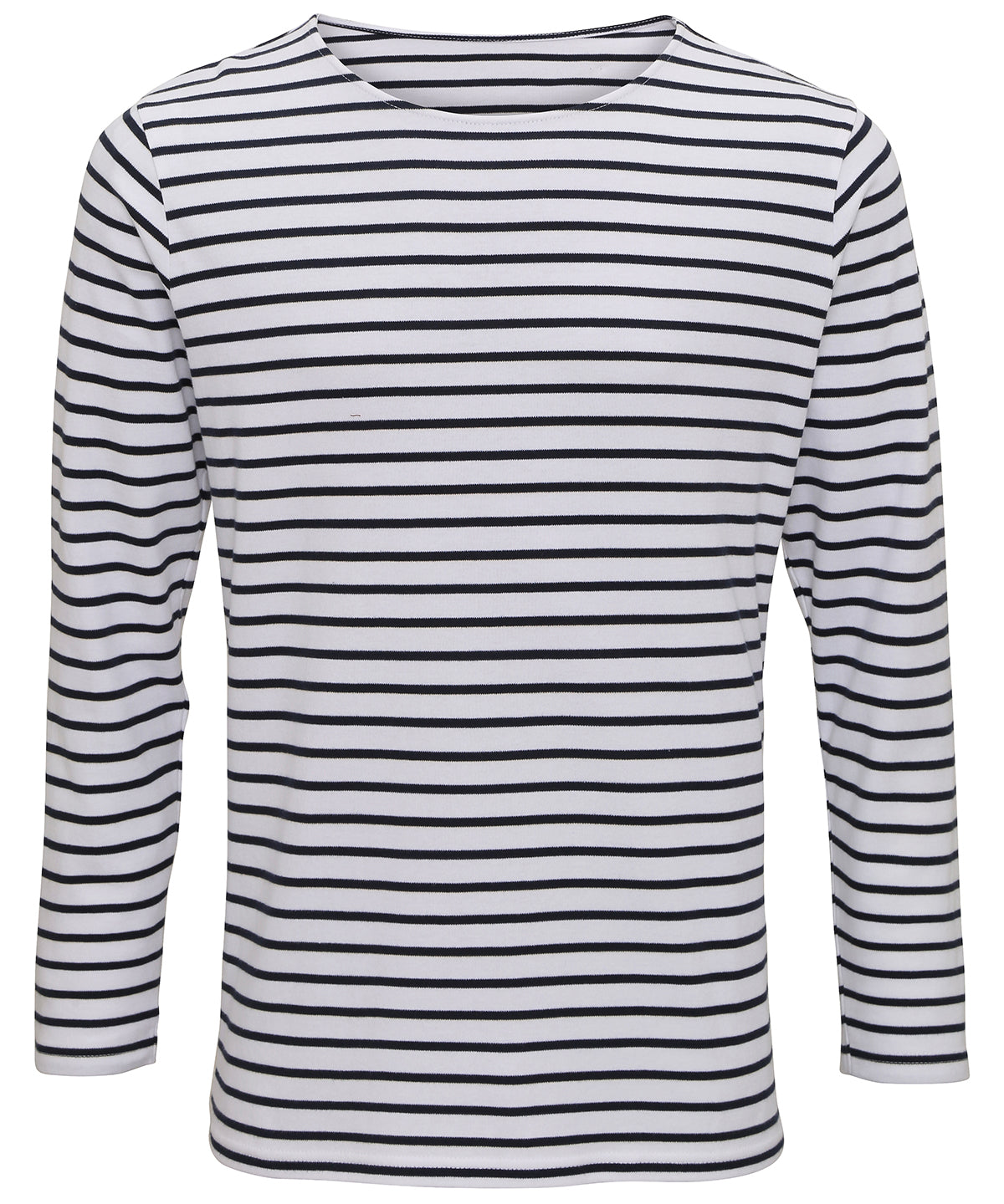 Men's Marinière coastal long sleeve tee - White/Navy