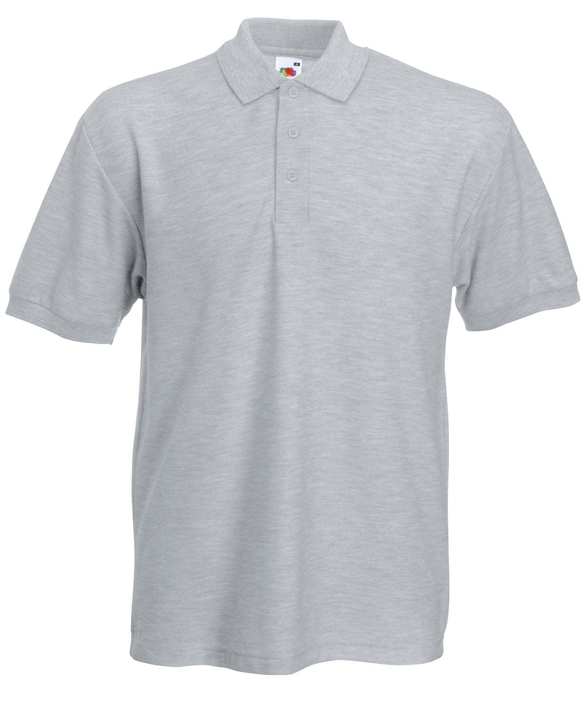 Heavyweight 65/35 polo - Heather Grey
