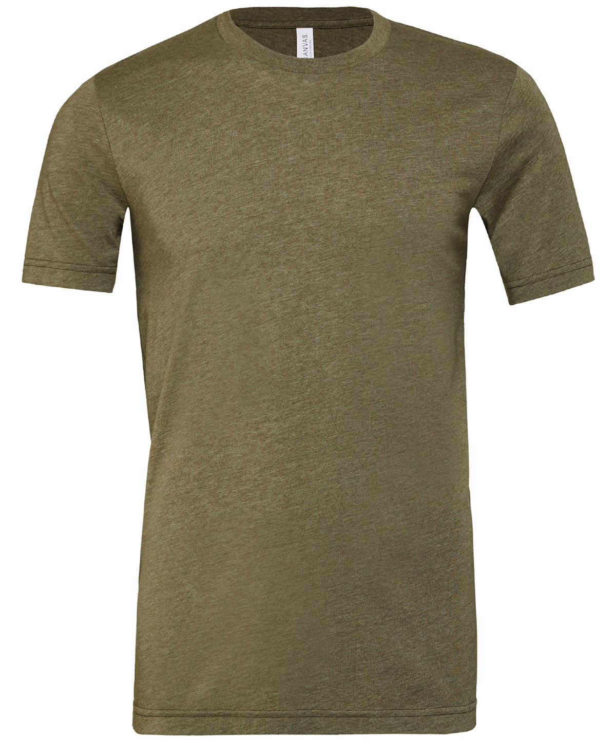 Unisex heather CVC short sleeve t-shirt - Heather Olive