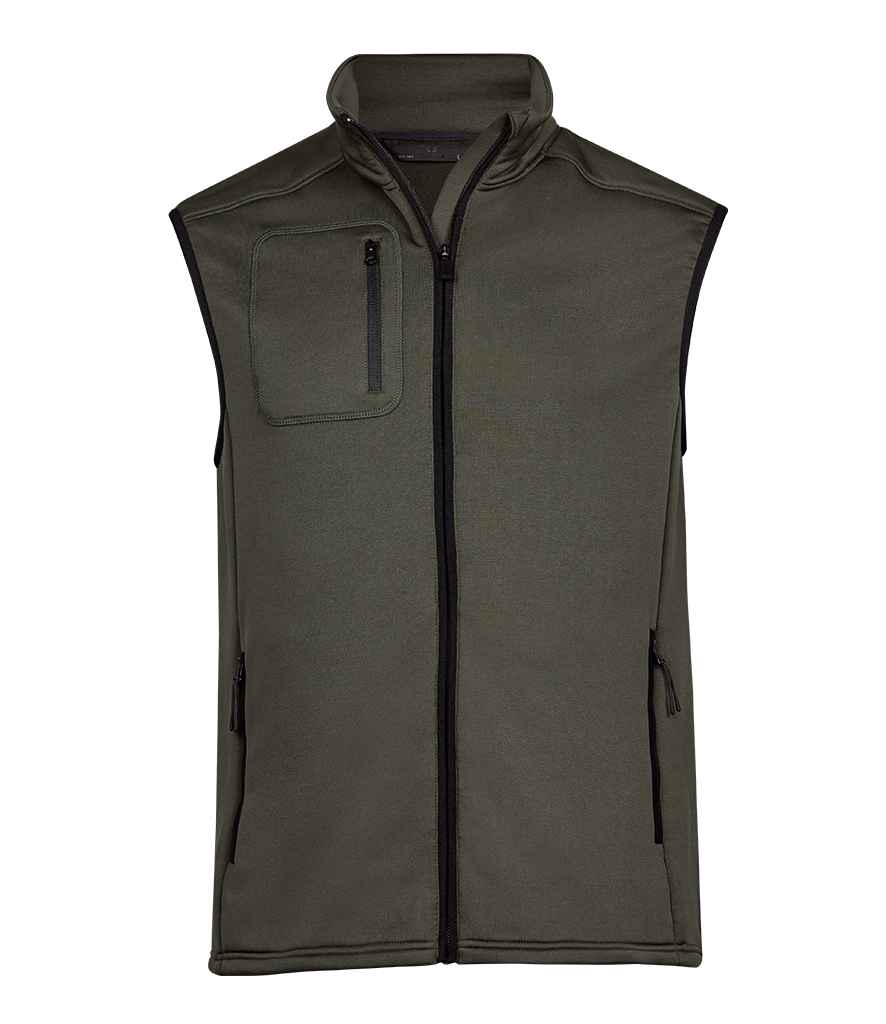 Tee Jays Stretch Fleece Bodywarmer - Deep Green