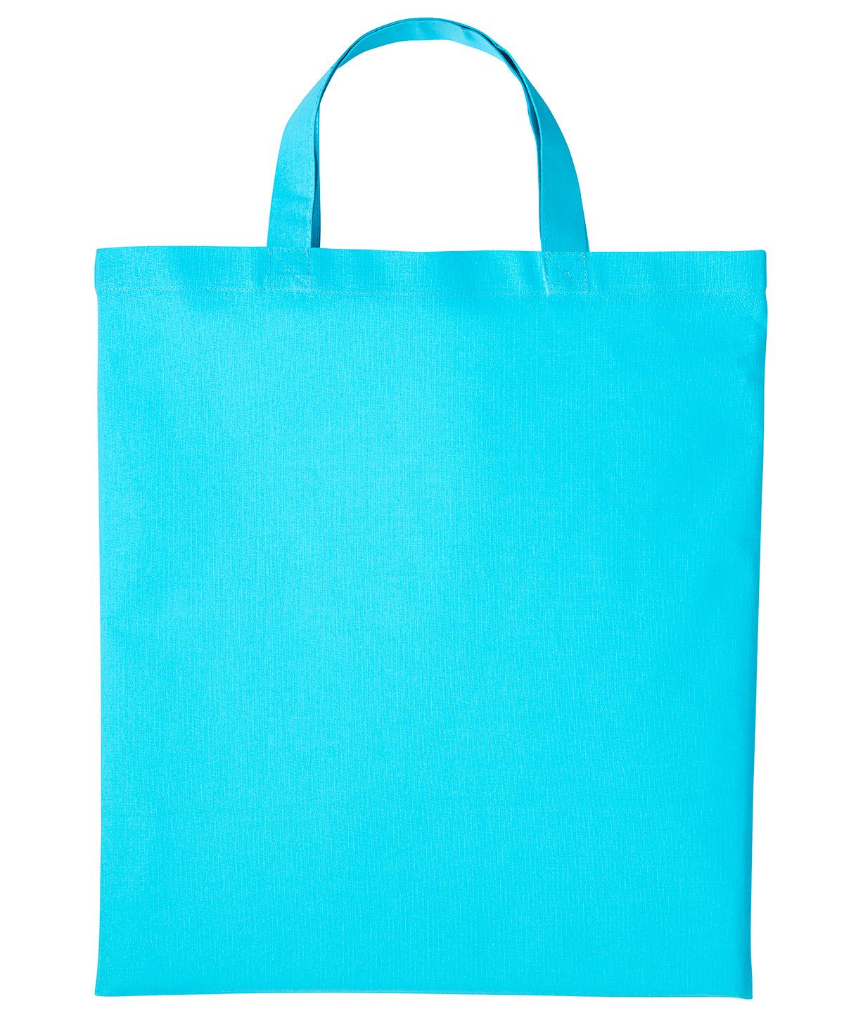 Cotton shopper short handle - Turquoise