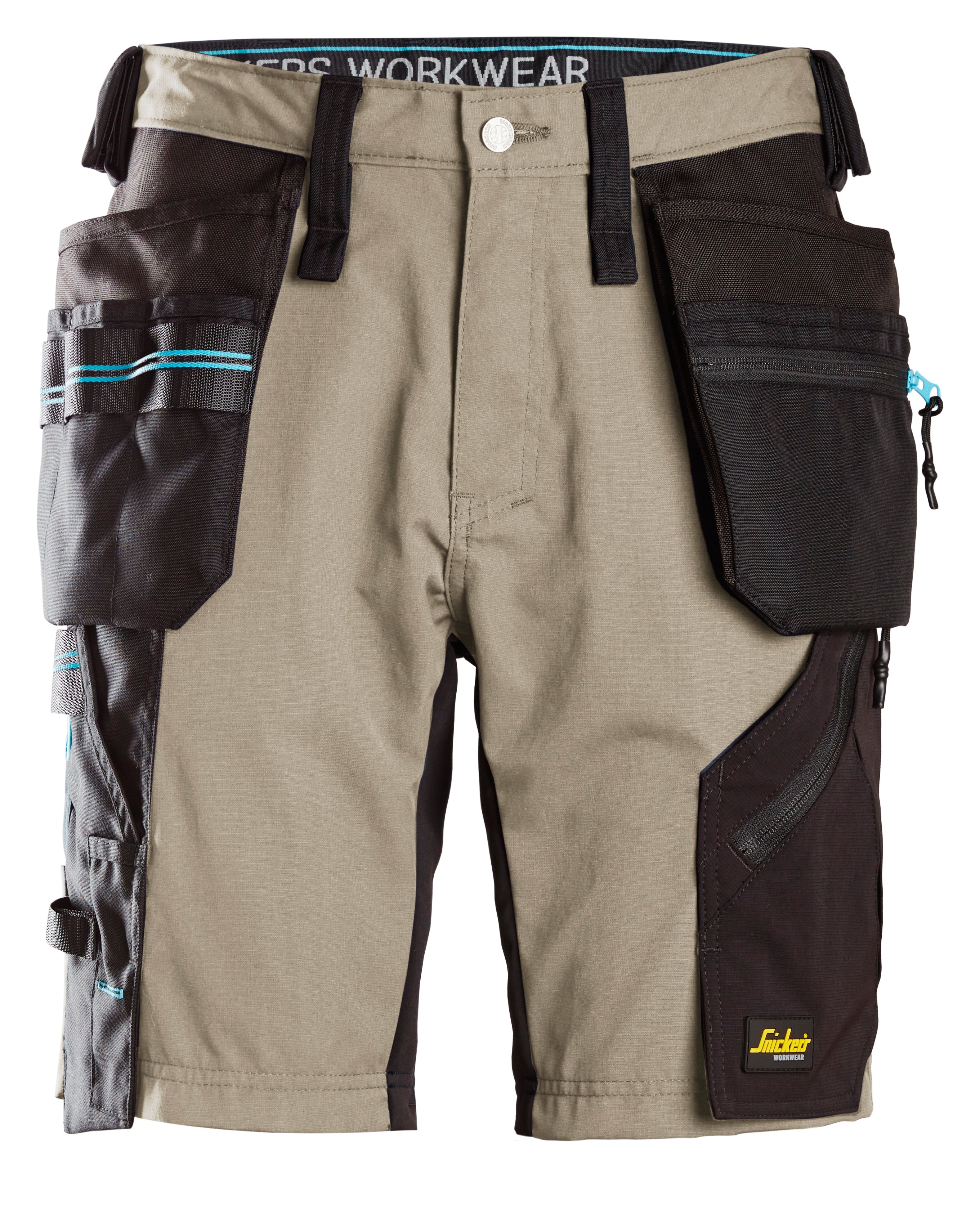 LiteWork, 37.5® Work Shorts Holster Pockets - Khaki\Black - 2004