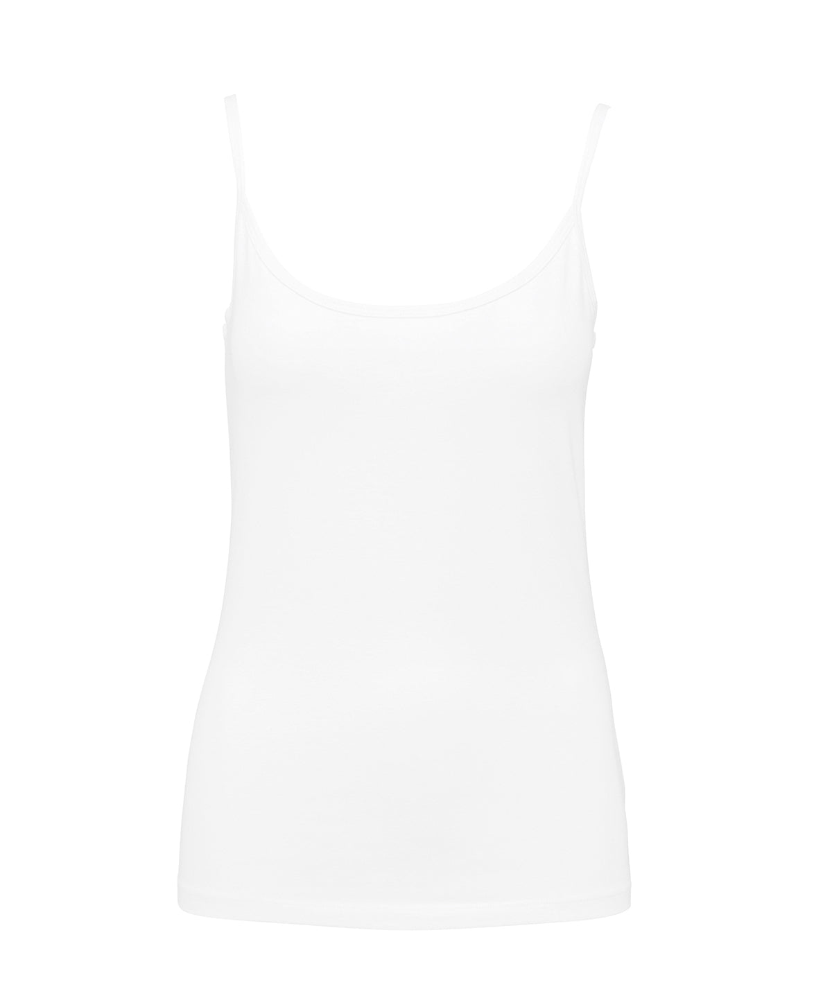Ladies' strappy tank top - White
