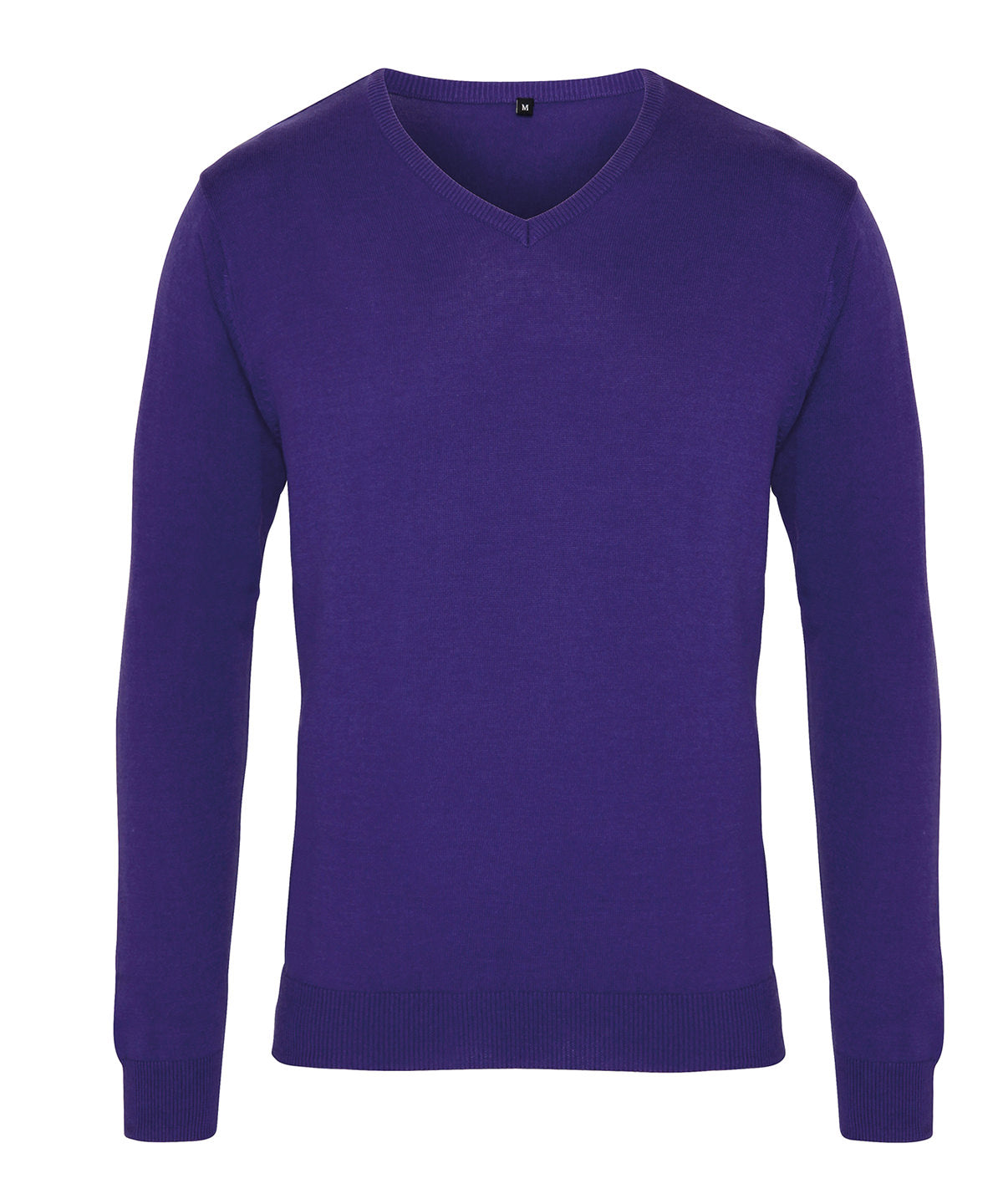 V-neck knitted sweater - Purple