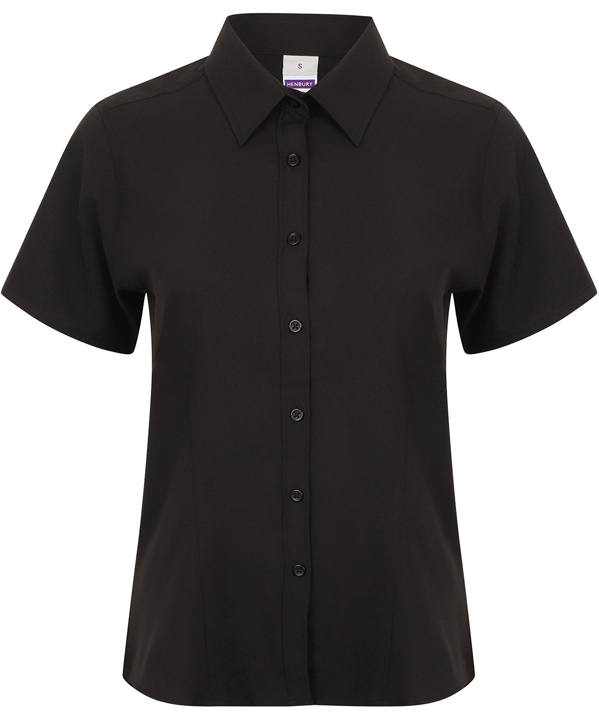 Women's wicking antibacterial short sleeve shirt - Black