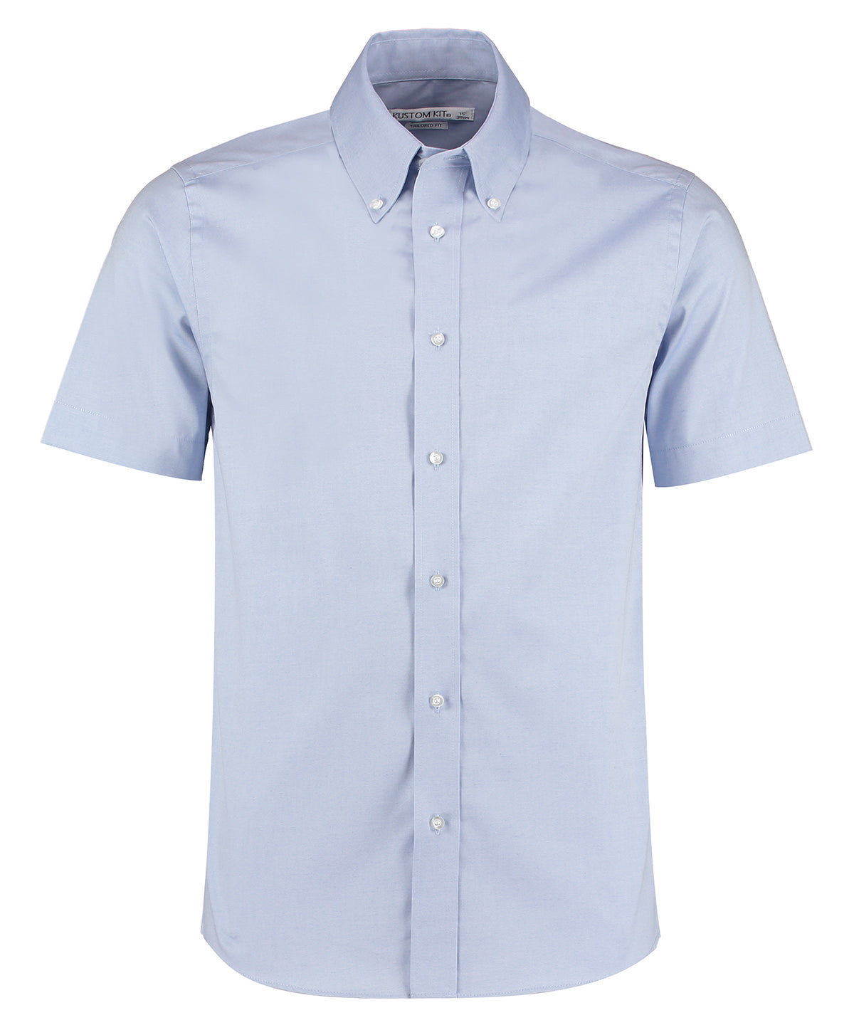 Premium Oxford shirt short-sleeved (tailored fit) - Light Blue