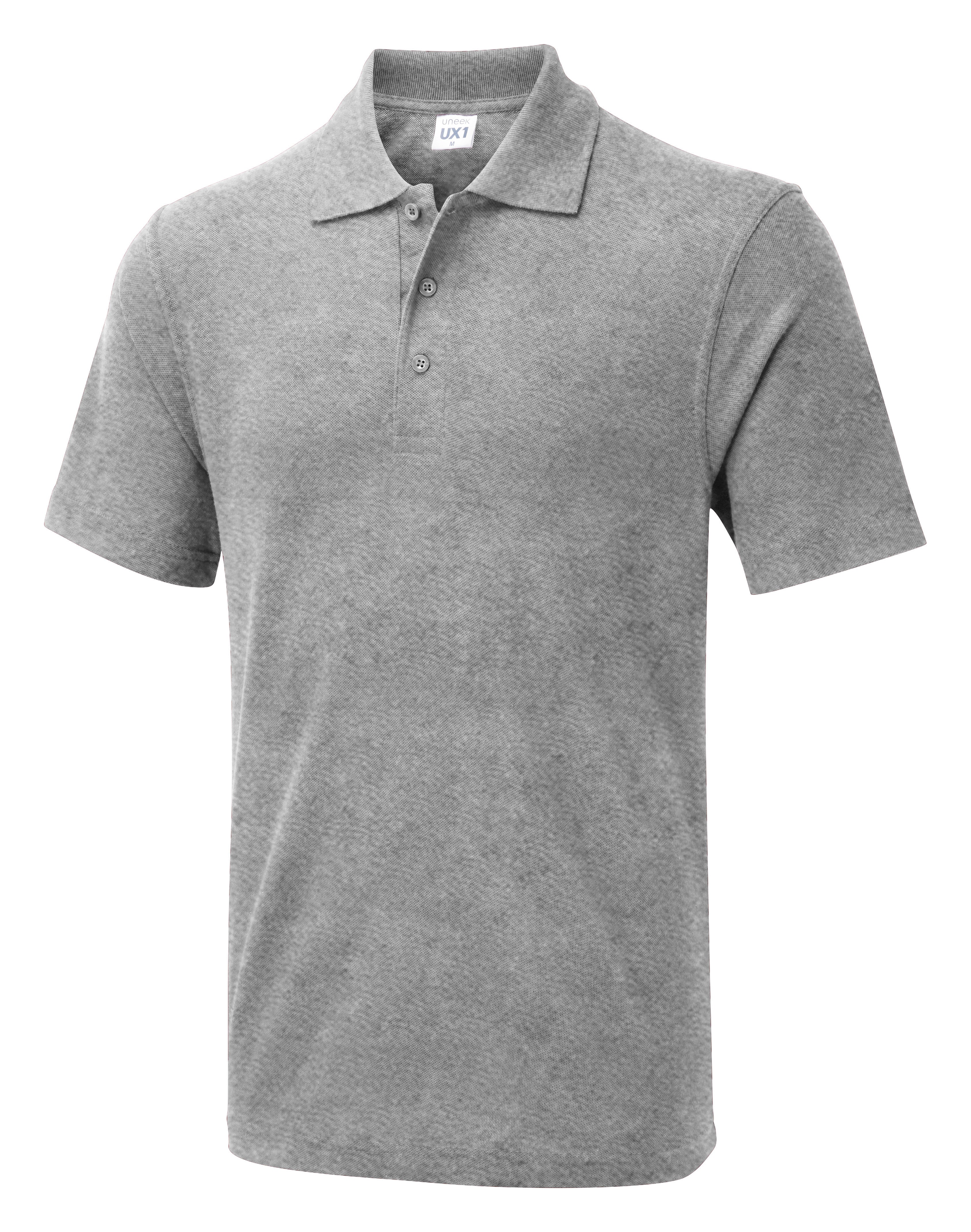 The UX Polo - Heather Grey