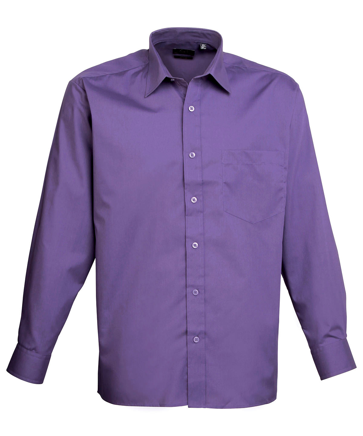 Long sleeve poplin shirt - Purple