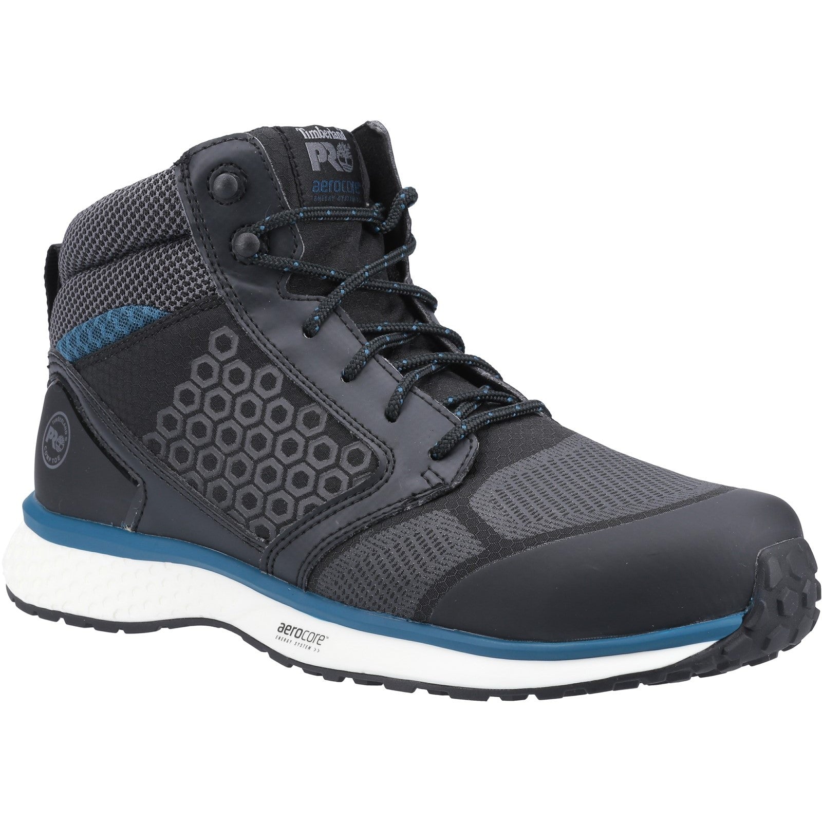 Reaxion Mid Composite Safety Boot - Black/Blue