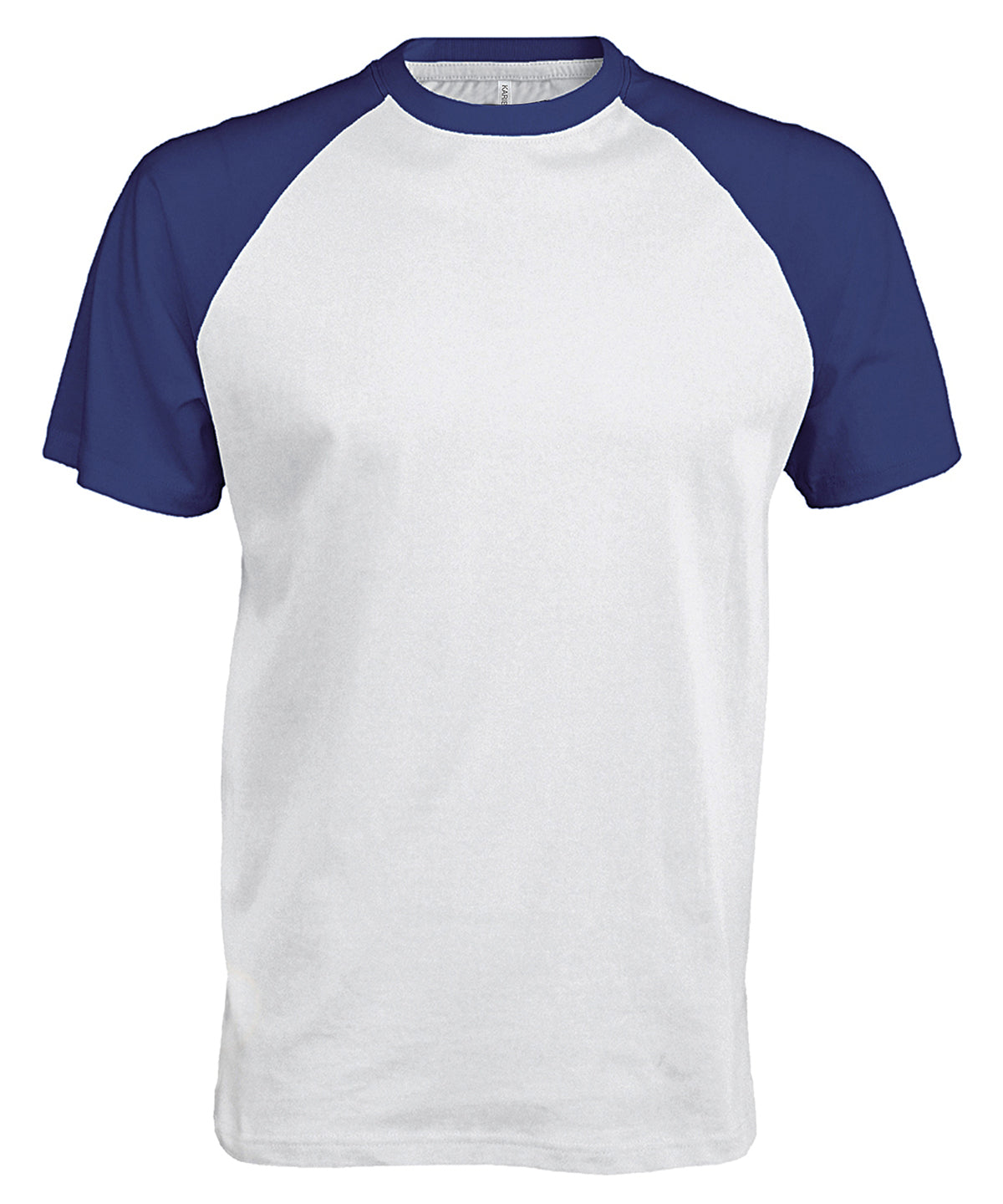 Baseball Short-sleeved two-tone T-shirt - White/Royal