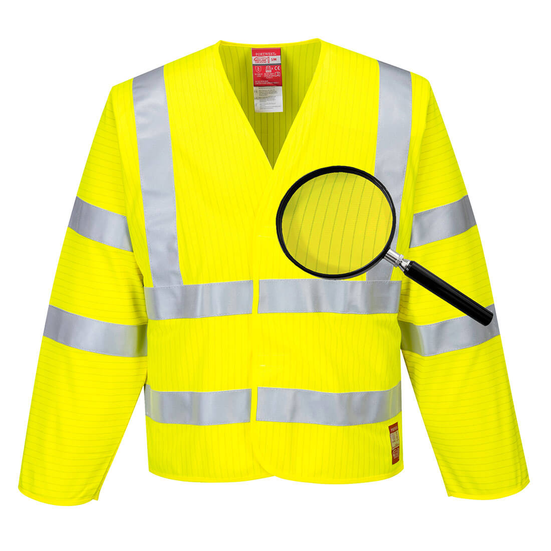 Hi-Vis Anti Static Jacket - Flame Resistant