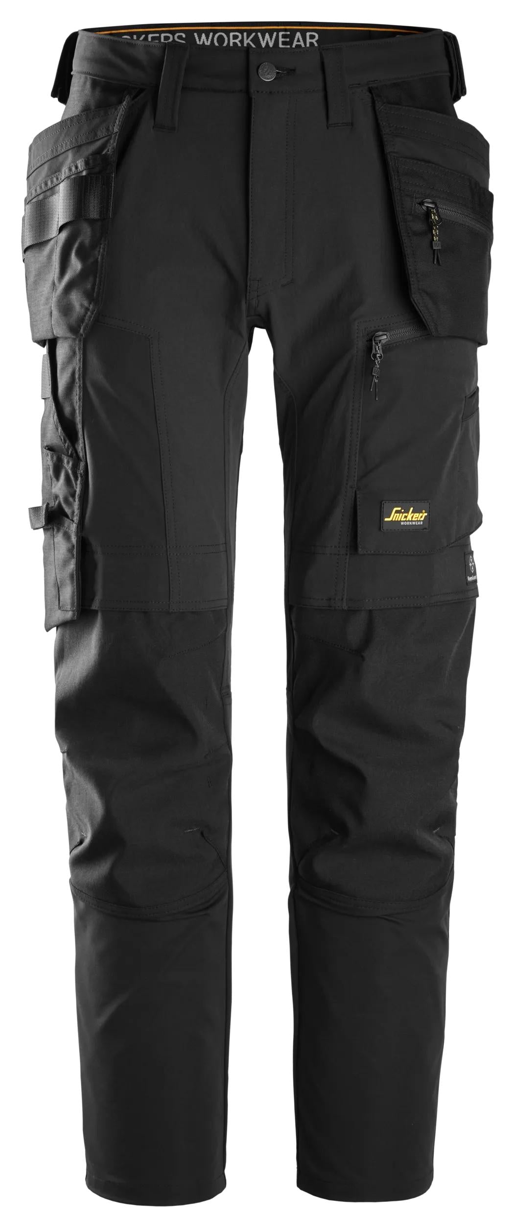 AW Stretch Trouser with Holster Pockets - Recycled Polyamide Material - Black\Black - 0404