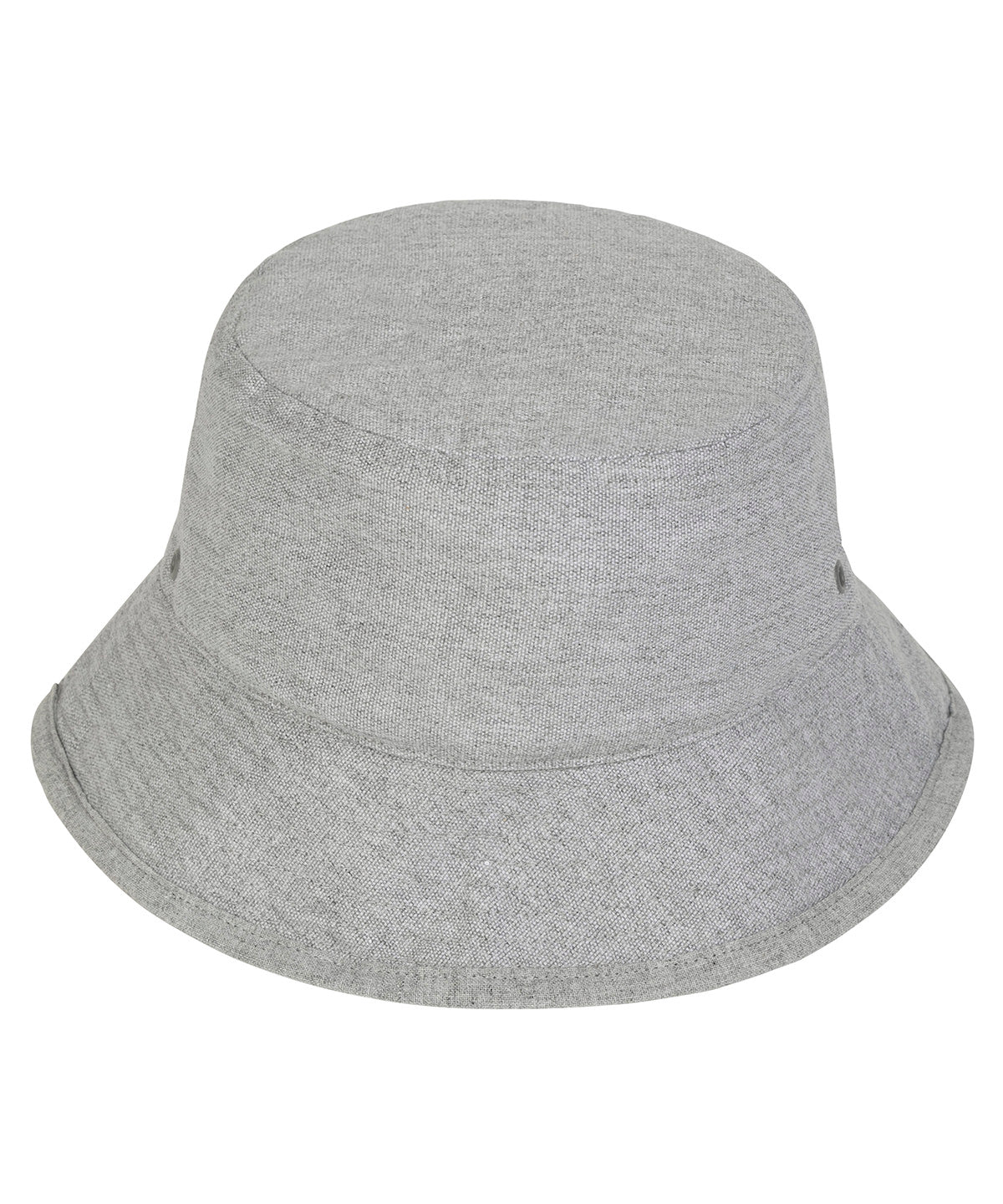 Bucket hat with metal eyelets (STAU893) - Heather Grey