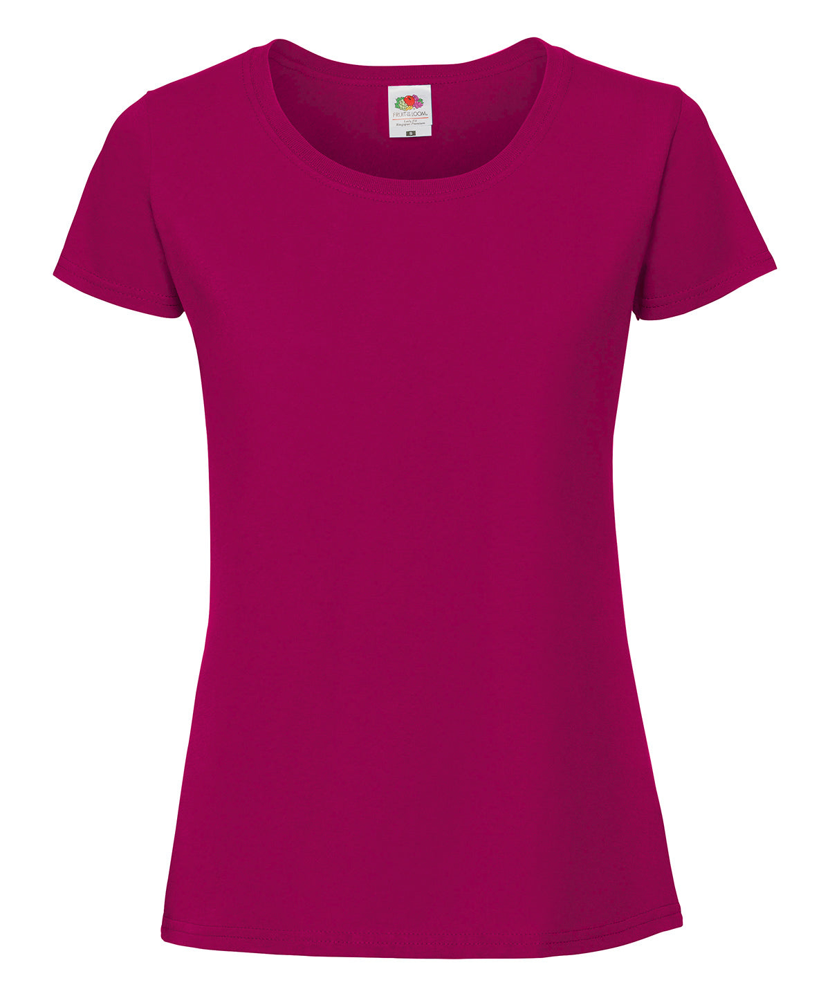 Lady-fit ringspun premium t-shirt - Cranberry