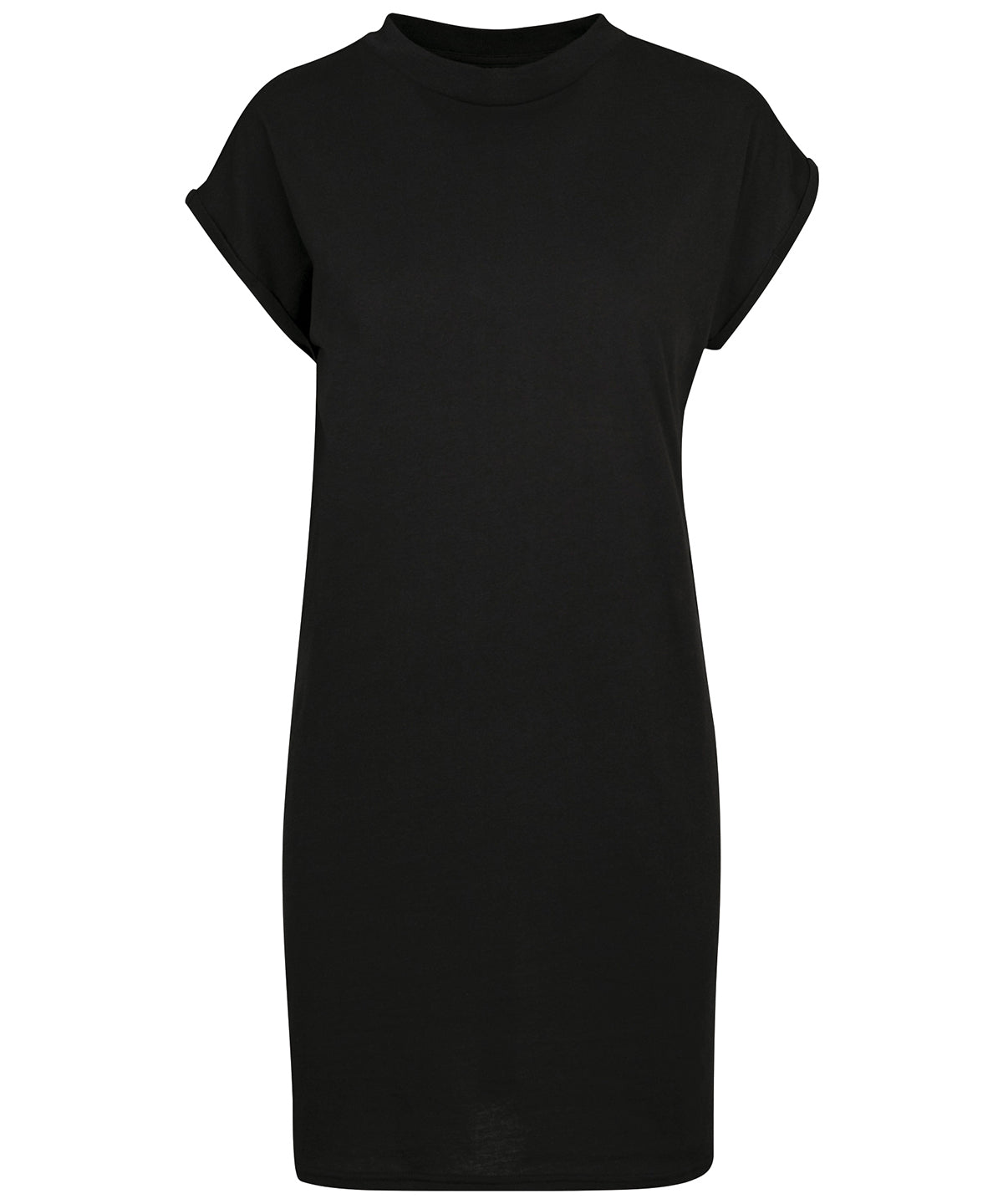 Women's turtle extended shoulder dress - Black