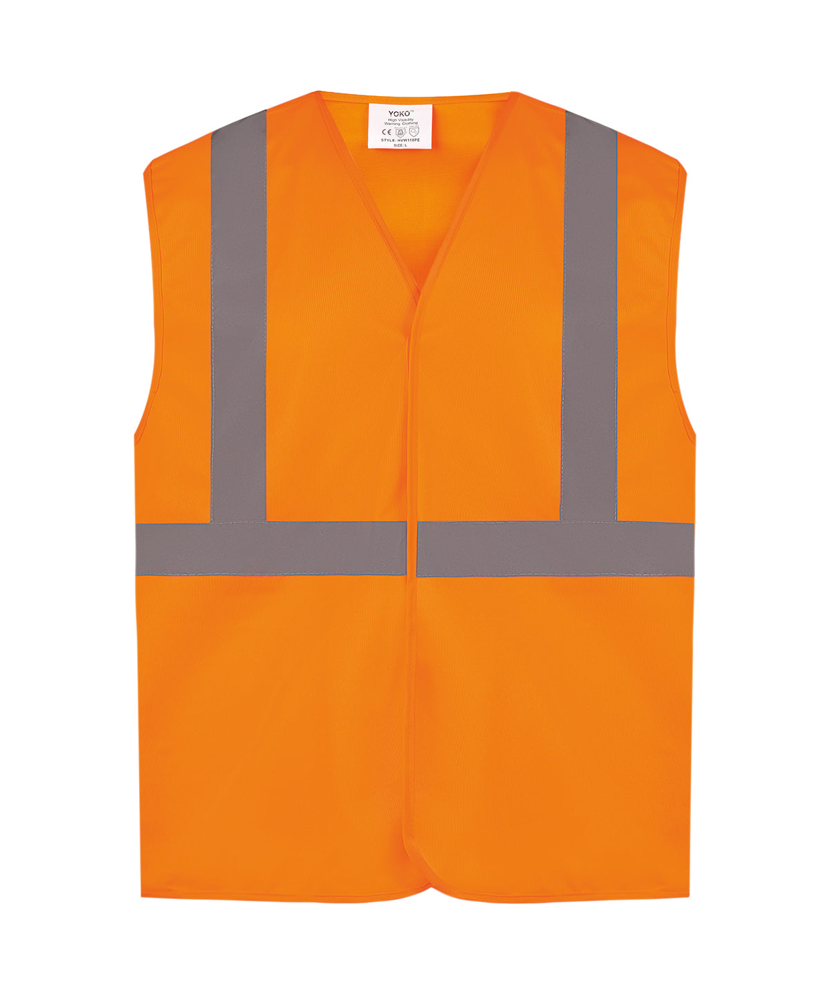 Hi-vis railway (pull apart) waistcoat class 2 (HVW118PE) - Orange