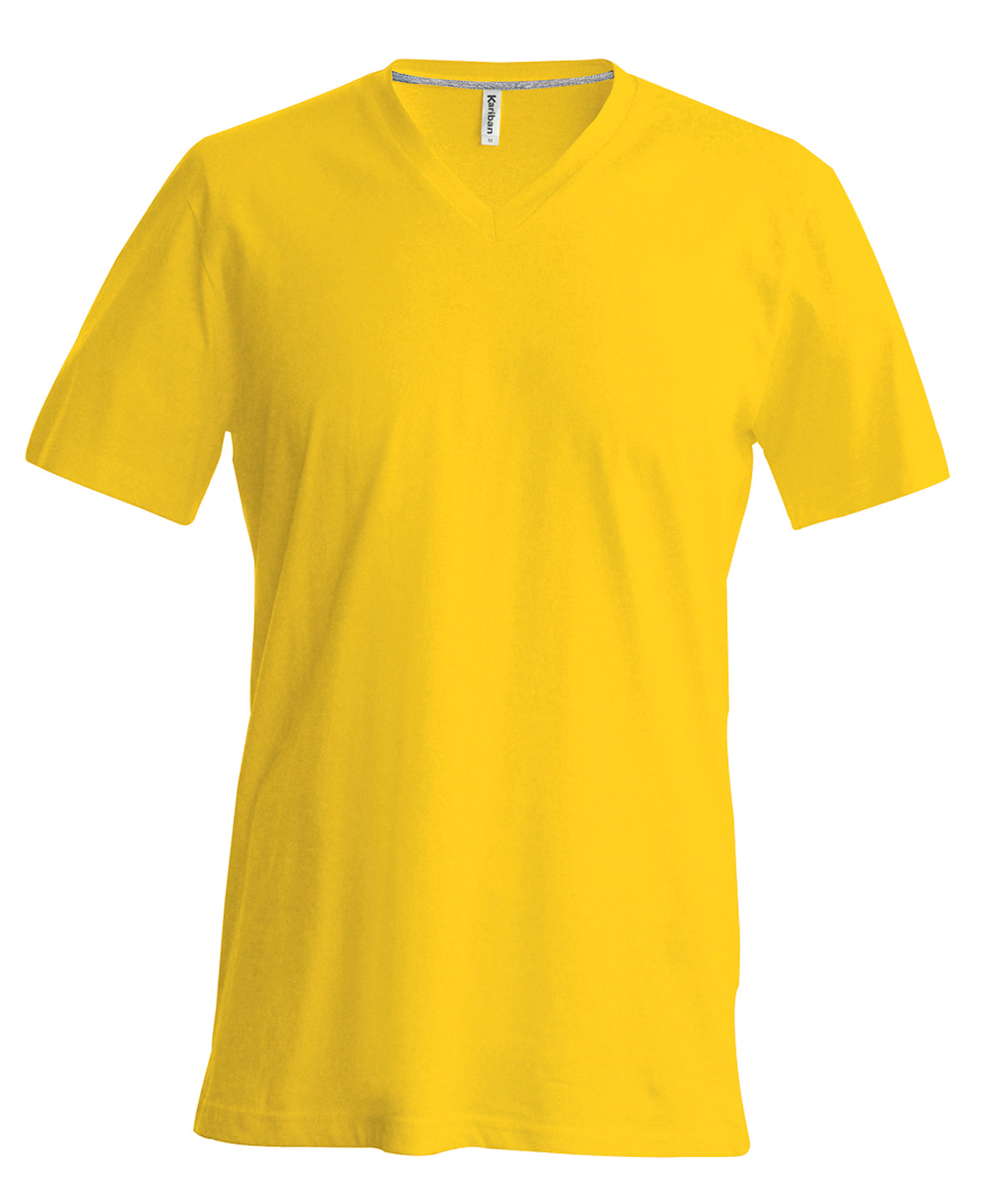 Men's short-sleeved V-neck T-shirt - Yellow