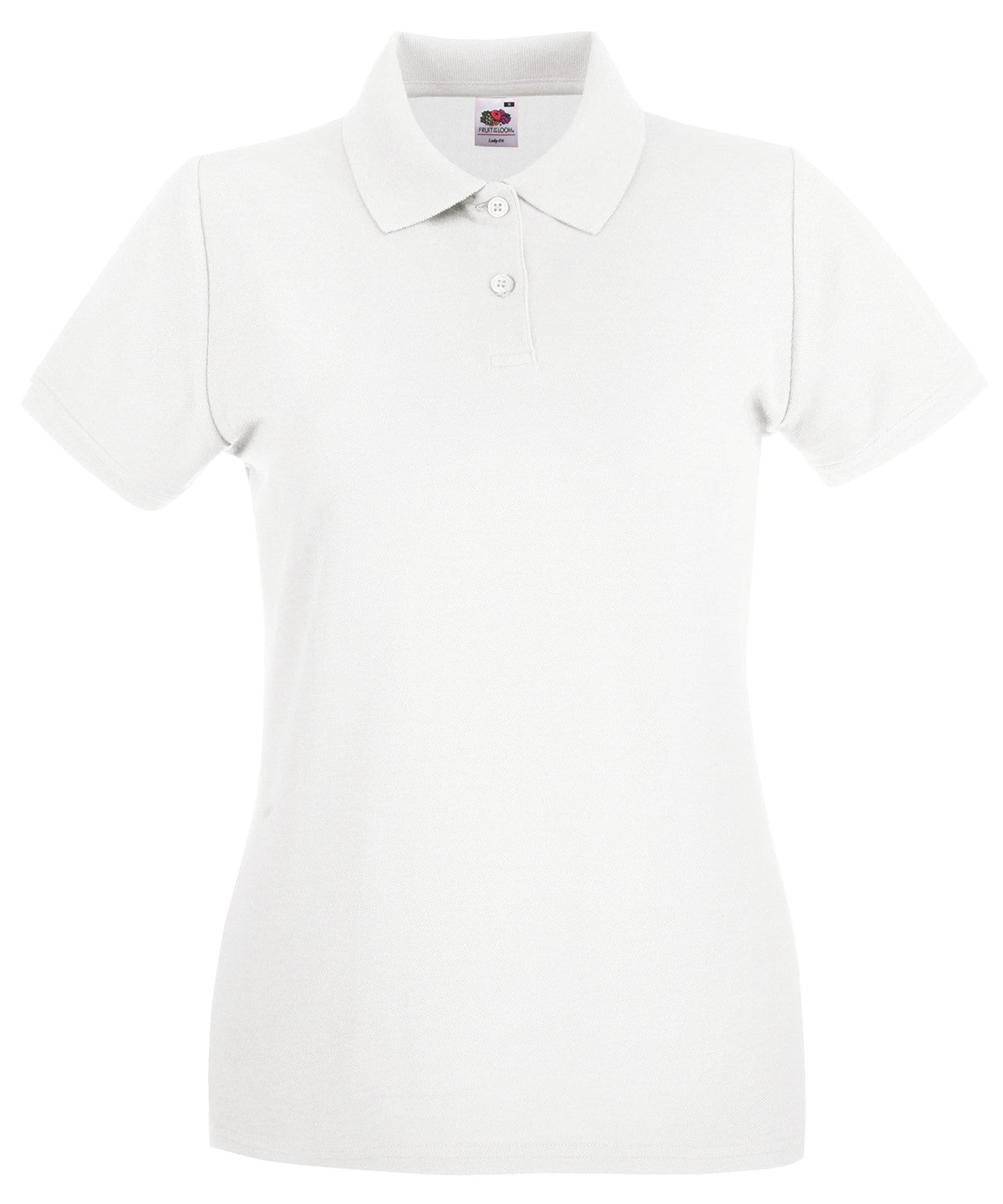 Women's premium polo - White
