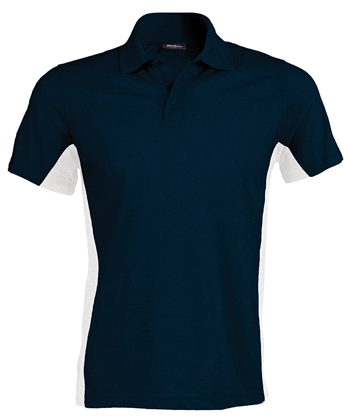 Flags short sleeve bi-colour polo shirt - Navy/White