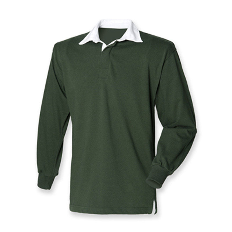 Front Row Kids Long Sleeve Plain Rugby Shirt