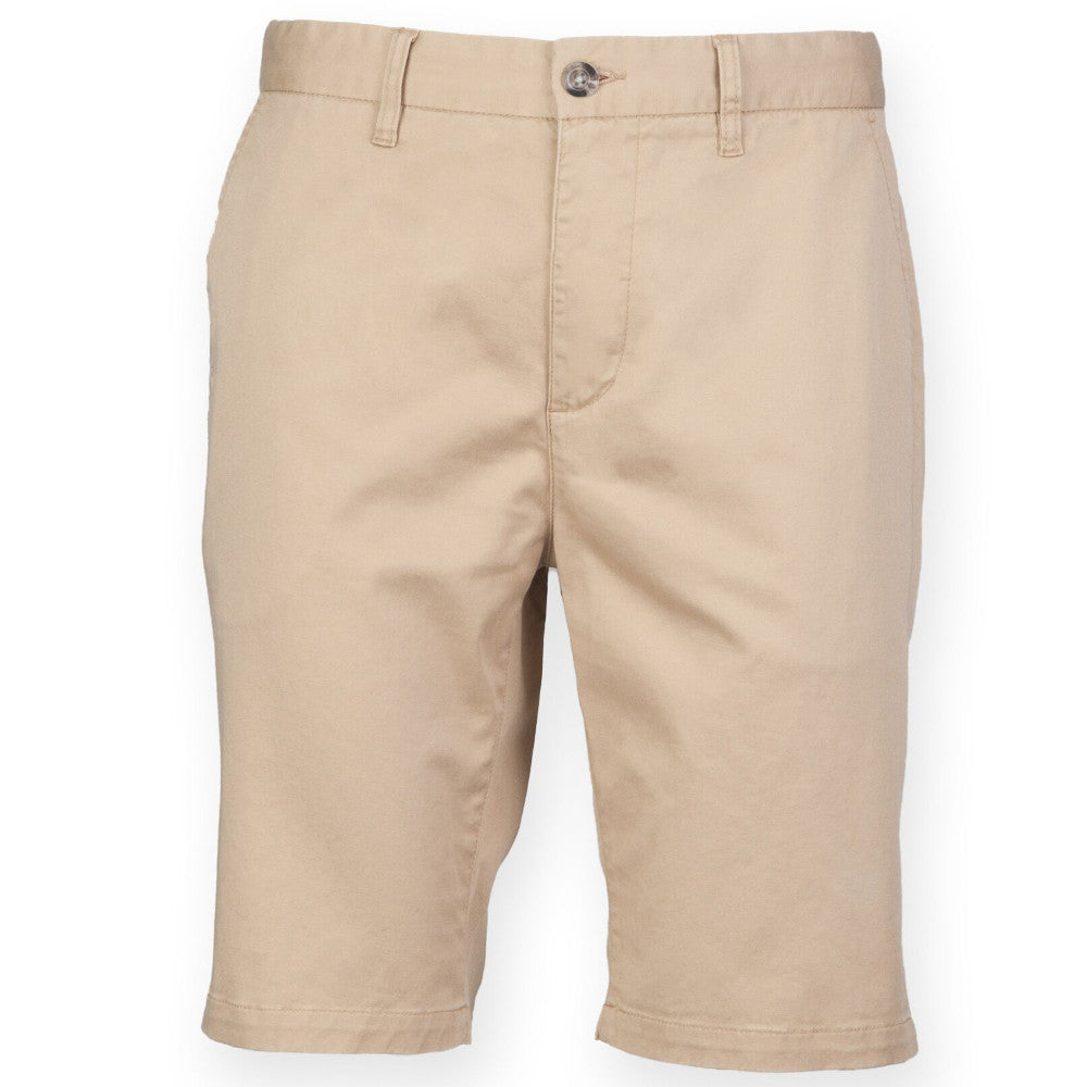Front Row Mens Stretch Tagless Chino Shorts