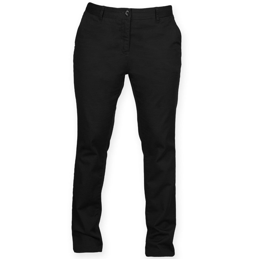 Front Row Ladies Stretch Tagless Chinos Trousers