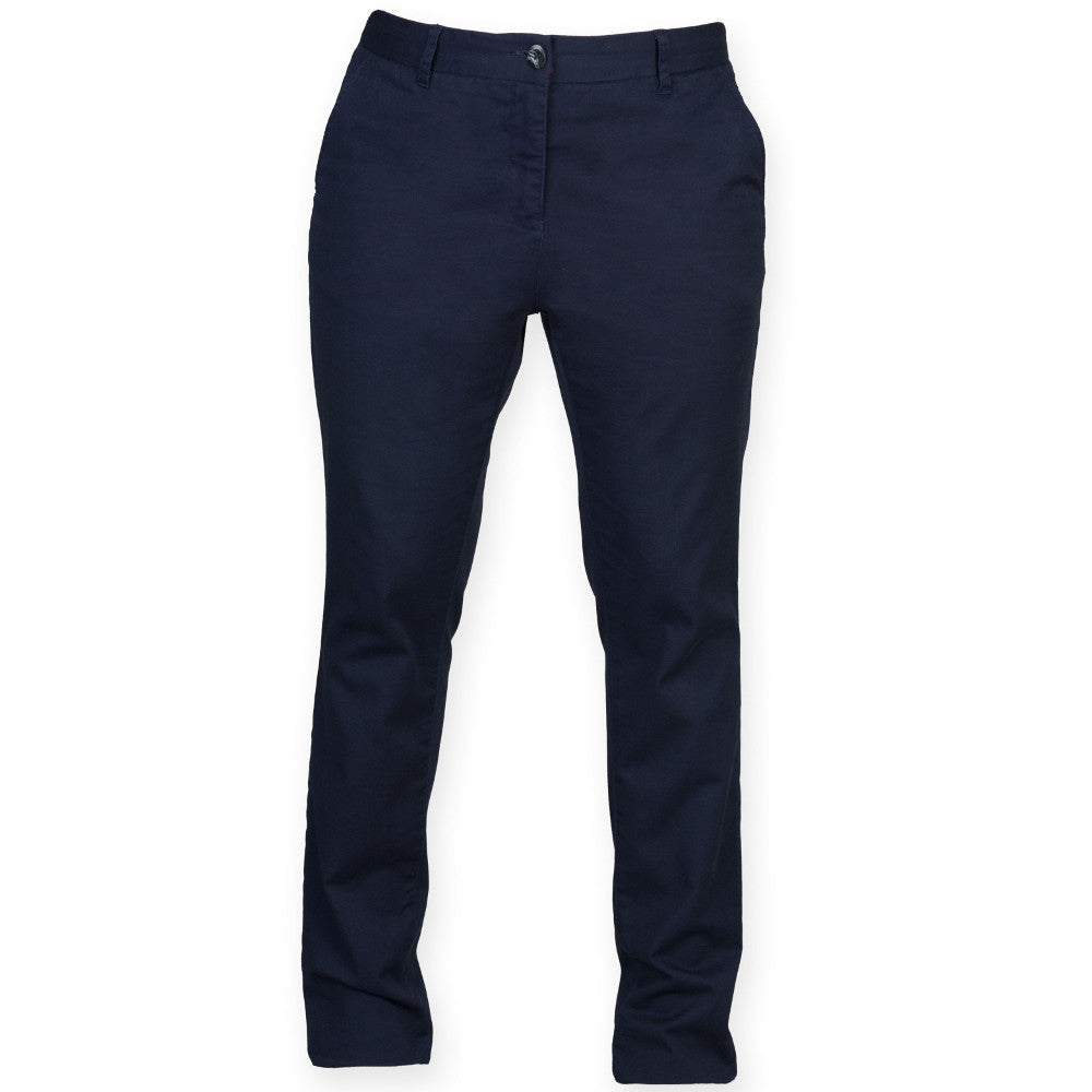 Front Row Ladies Stretch Tagless Chinos Trousers