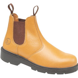 Tan Safety Dealer Boots