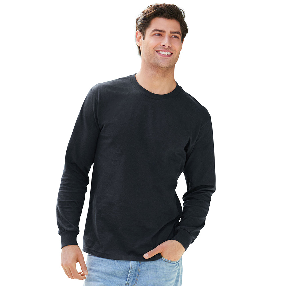 Gildan Mens Hammer Seamless Cotton Long Sleeve T Shirt