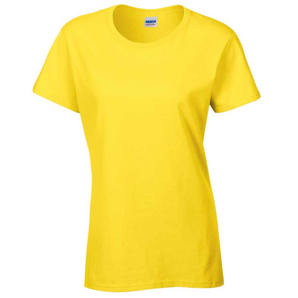 Gildan Womens Heavy Pre Shrunk Jersey Knit Cotton T Shirt