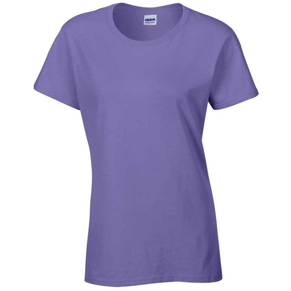Gildan Womens Heavy Pre Shrunk Jersey Knit Cotton T Shirt