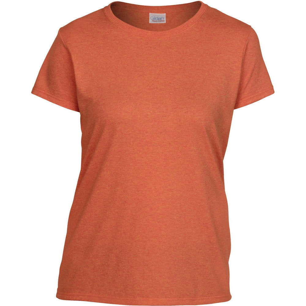 Gildan Womens Heavy Pre Shrunk Jersey Knit Cotton T Shirt
