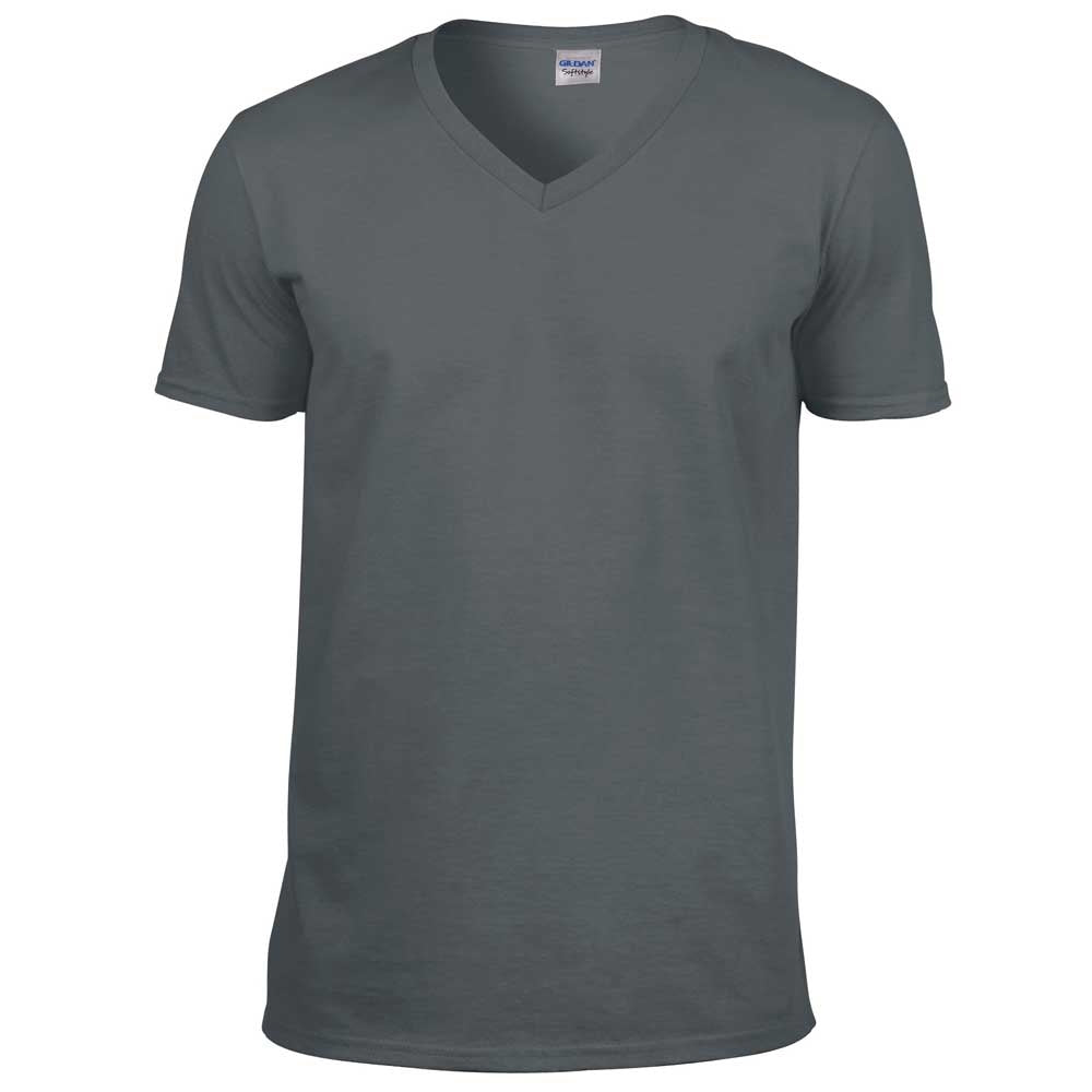 Gildan Mens Short Sleeve Softstyle V-Neck Cotton T-Shirt