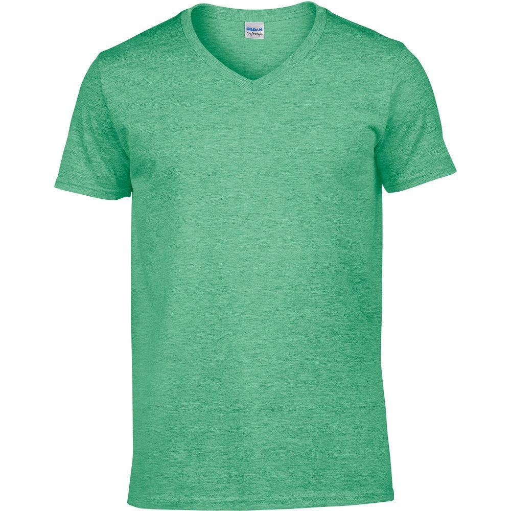 Gildan Mens Short Sleeve Softstyle V-Neck Cotton T-Shirt