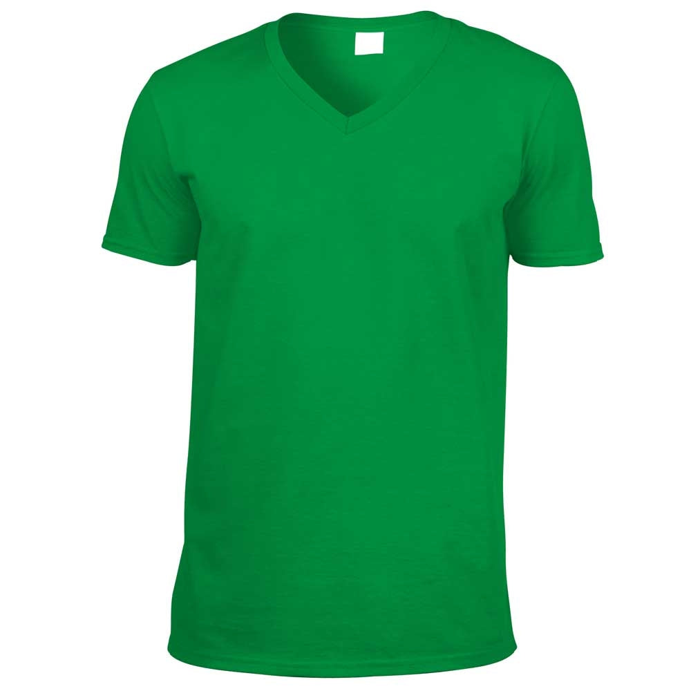 Gildan Mens Short Sleeve Softstyle V-Neck Cotton T-Shirt