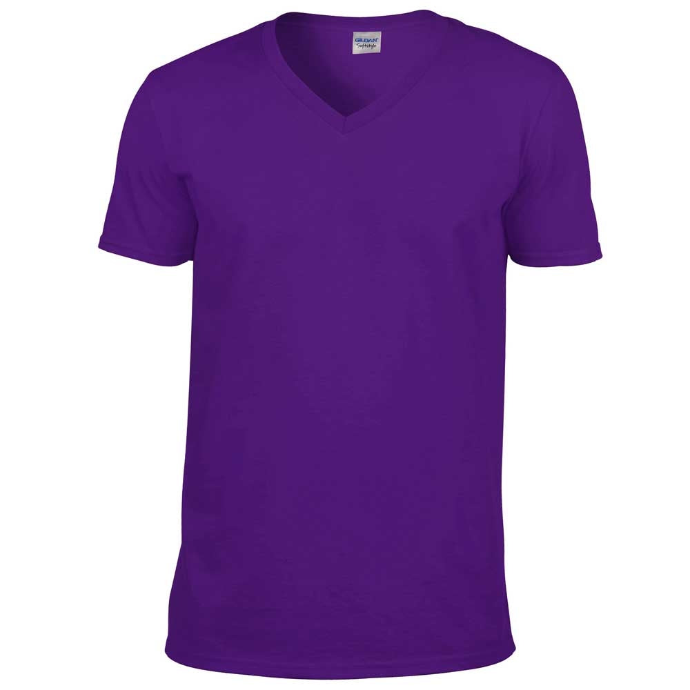 Gildan Mens Short Sleeve Softstyle V-Neck Cotton T-Shirt