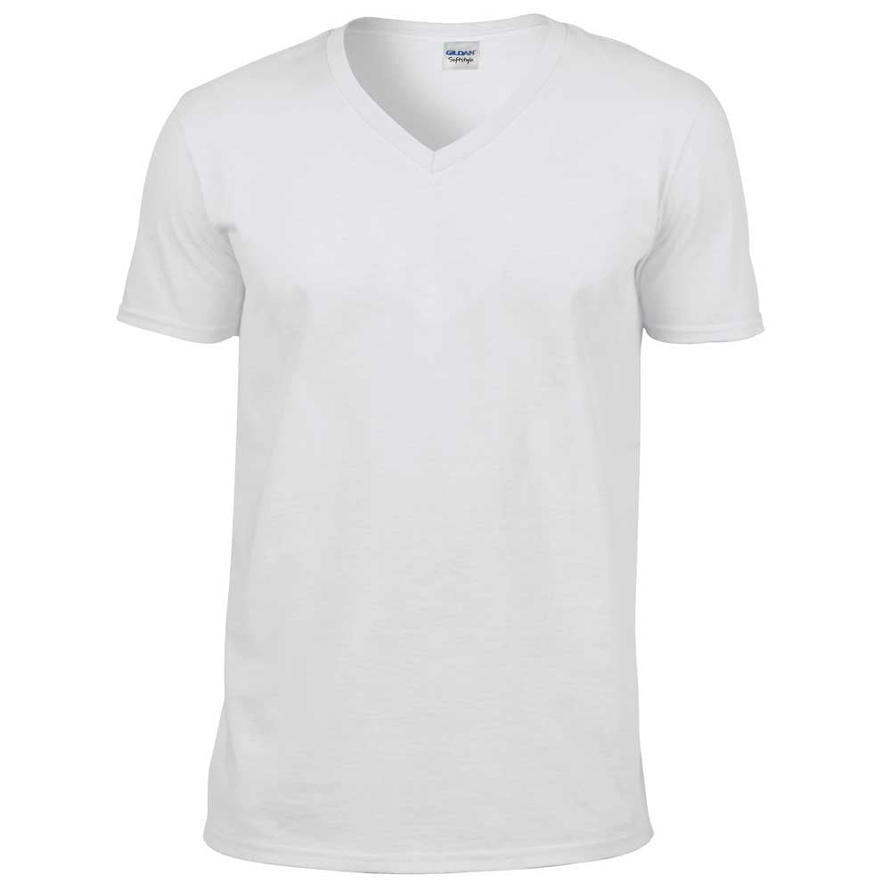 Gildan Mens Short Sleeve Softstyle V-Neck Cotton T-Shirt