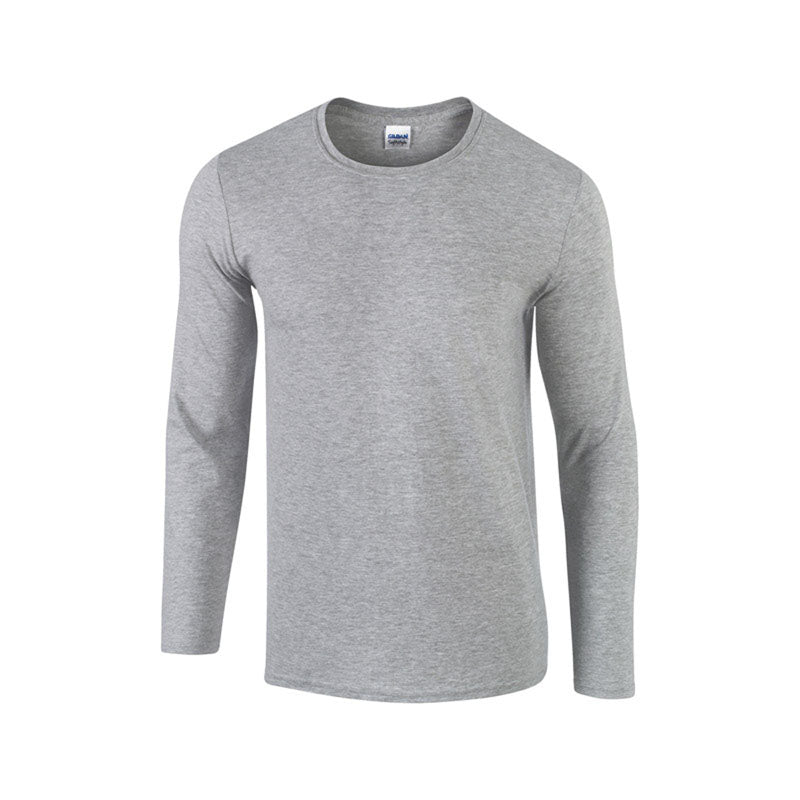 Gildan Mens Softstyle Long Sleeve Ultra Cotton Crew Neck T-Shirt