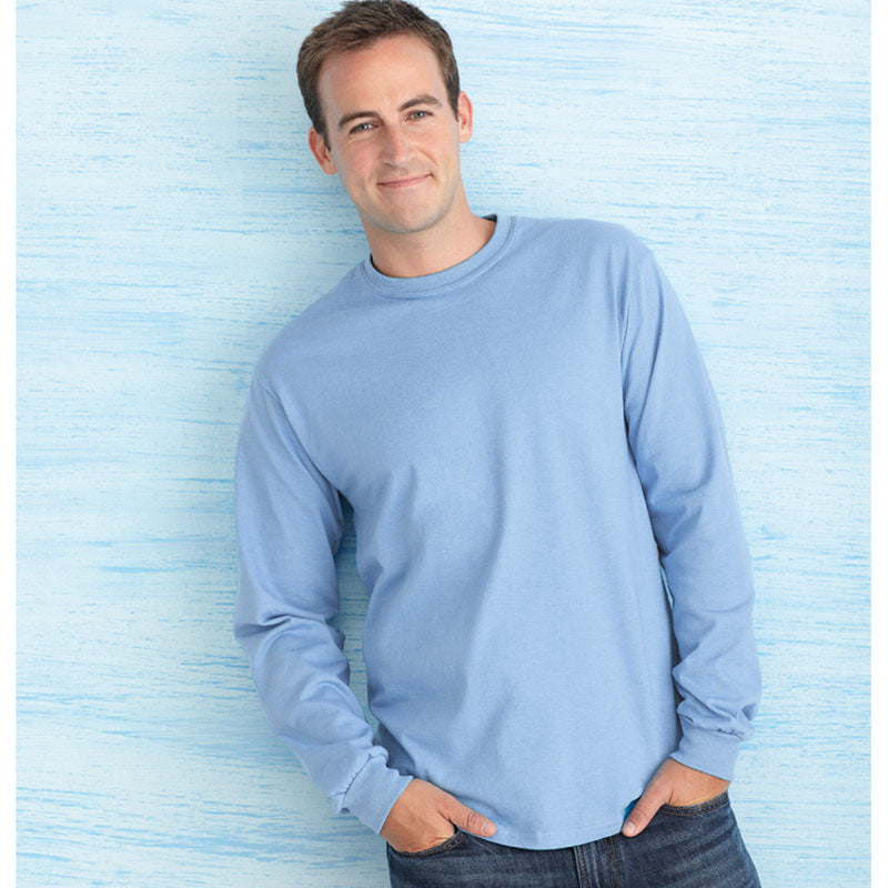 Gildan Mens Long Sleeve Ultra Soft Style Cotton T Shirt