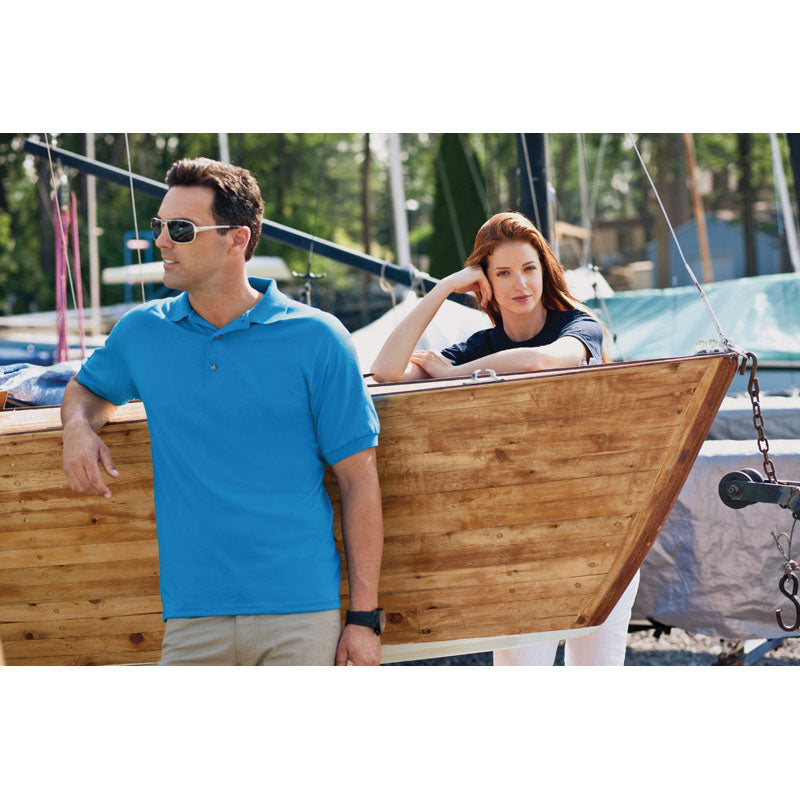 Gildan Mens Dry Blend Jersey Knit Polo Shirt