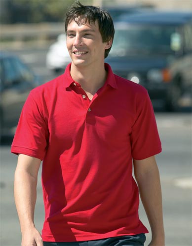 Henbury Pique Polo With Self Stripe Ottoman Collar And Cuffs
