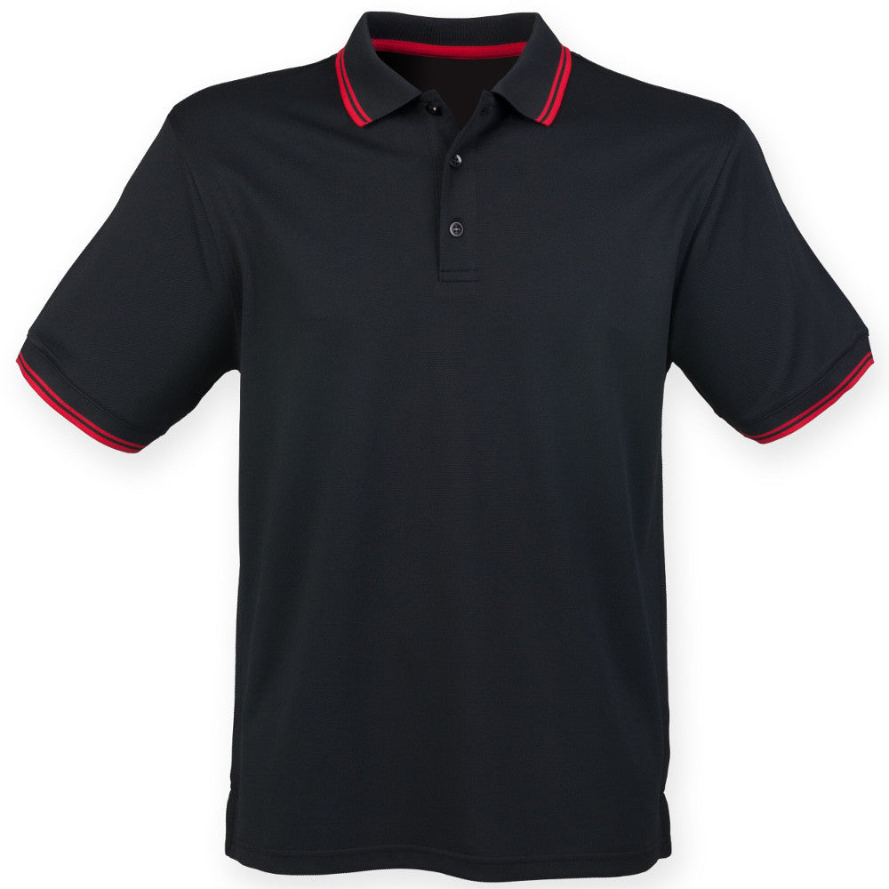 Henbury Mens Short Sleeve Coolplus Polo Shirt