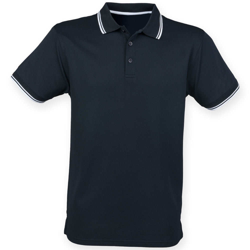 Henbury Mens Short Sleeve Coolplus Polo Shirt